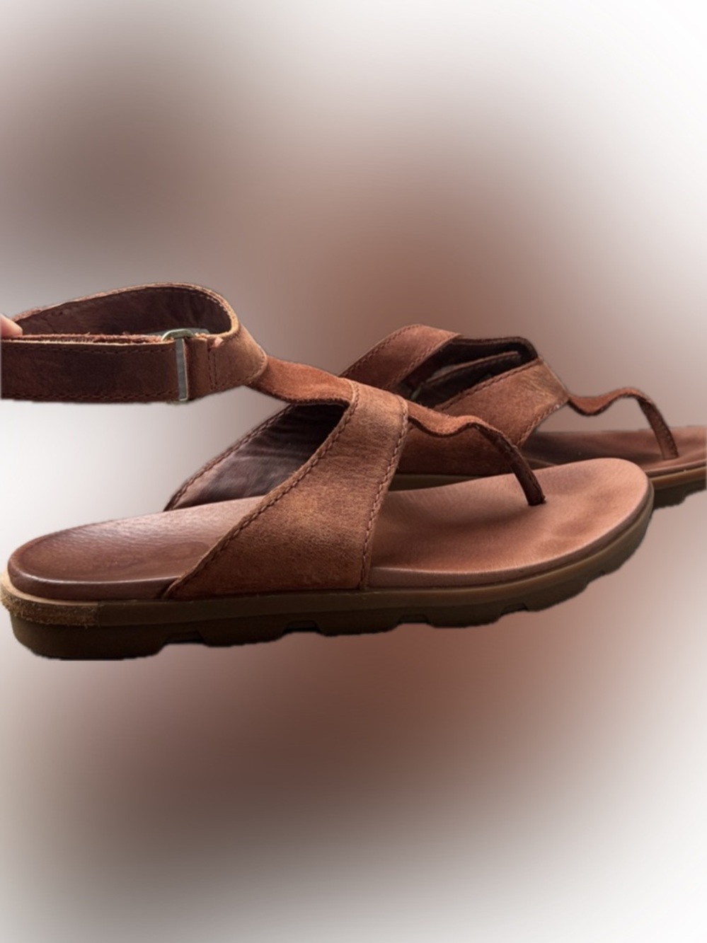 Sorel Roman style Brown Suede Strappy Sandals
